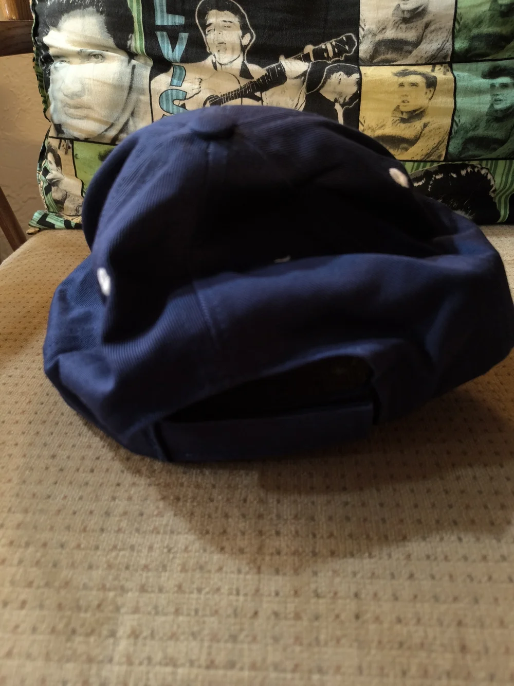 Kids Navy Blue & White Embroidered Eagle Cap - America's Navy Style